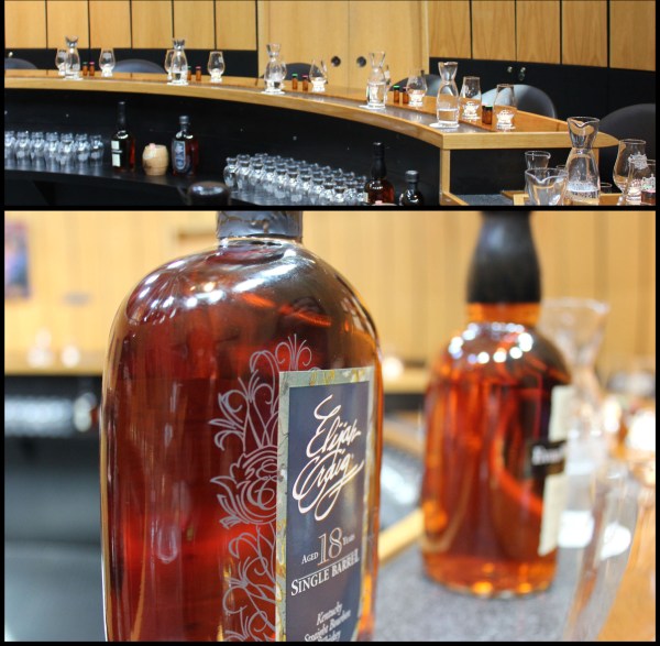 Tastings conducted in the "Parker Beam Tasting Room," which itself is a huge novelty barrel.