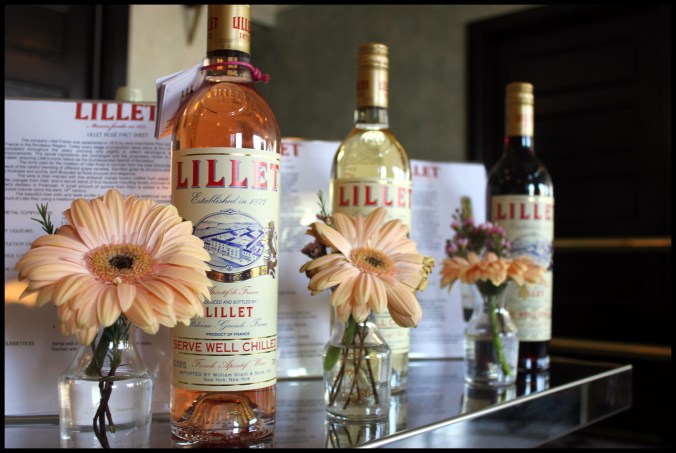It's not particularly floral, but still. Nice touch. lillet welcome shot