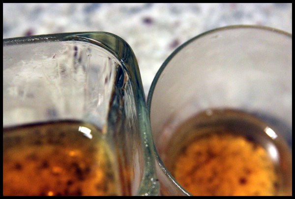 Thick glass vs. thin glass.